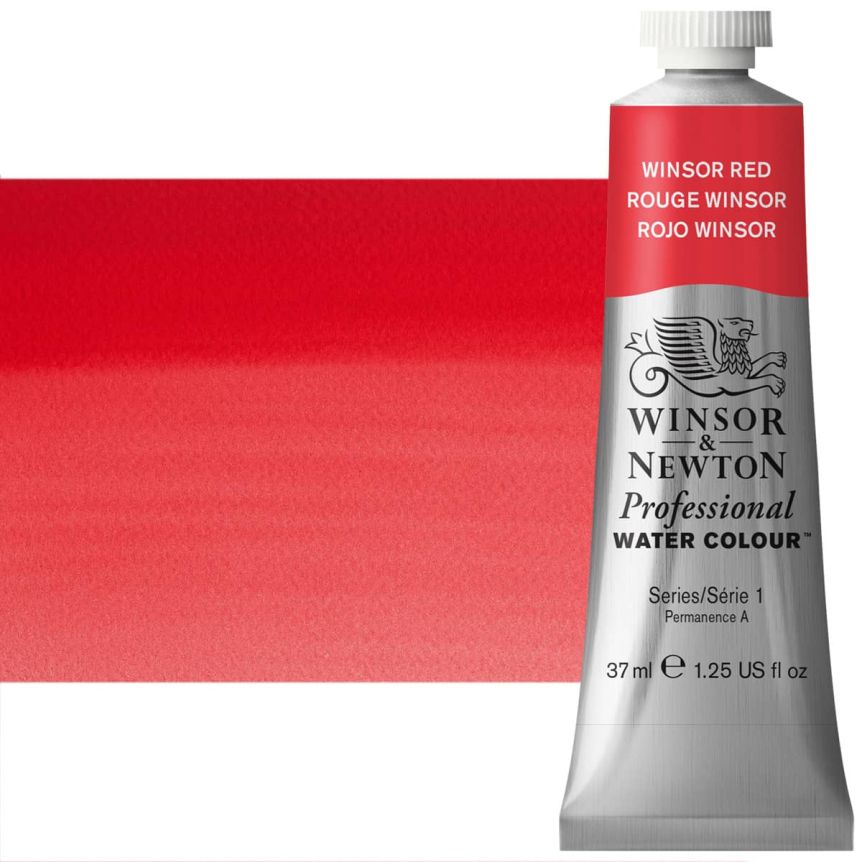 Winsor & Newton Professional Watercolor - Winsor Red, 37ml Tube