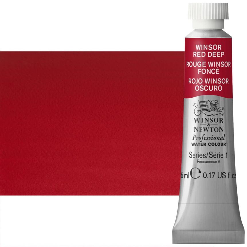 Winsor & Newton Professional Watercolor - Winsor Red Deep, 5ml Tube