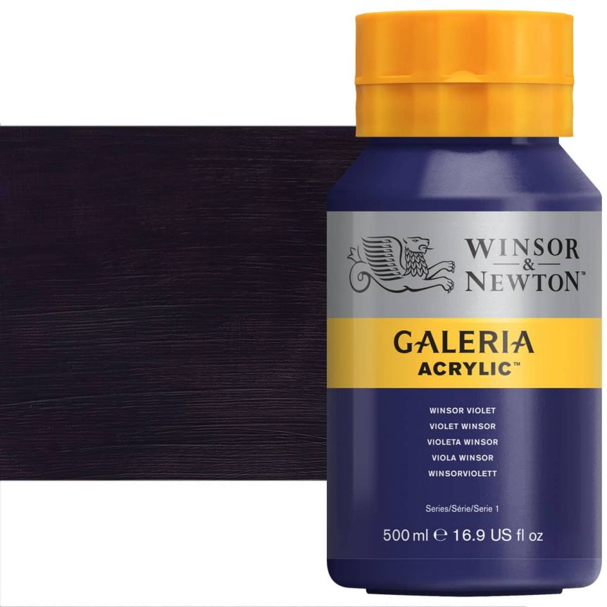 Winsor & Newton Galeria Flow Acrylic - Winsor Violet, 500ml