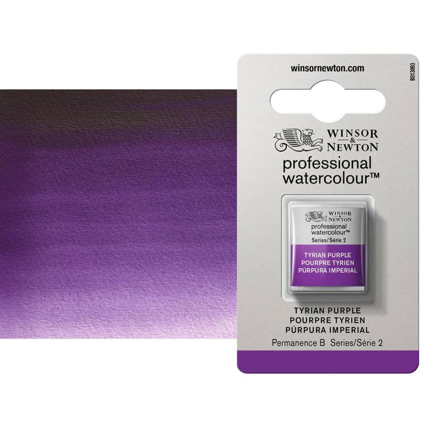 Winsor & Newton Professional Watercolor Half Pan - Tyrian Purple