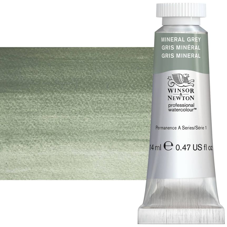 Winsor & Newton Professional Watercolor - Mineral Grey, 14ml Tube