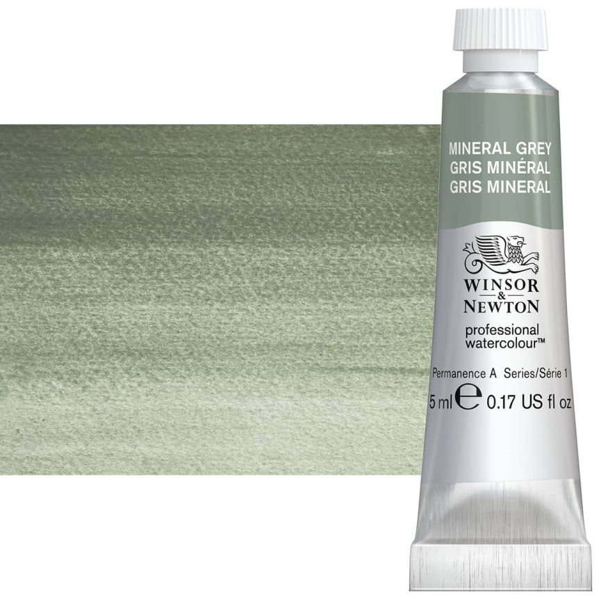 Winsor & Newton Professional Watercolor - Mineral Grey, 5ml Tube