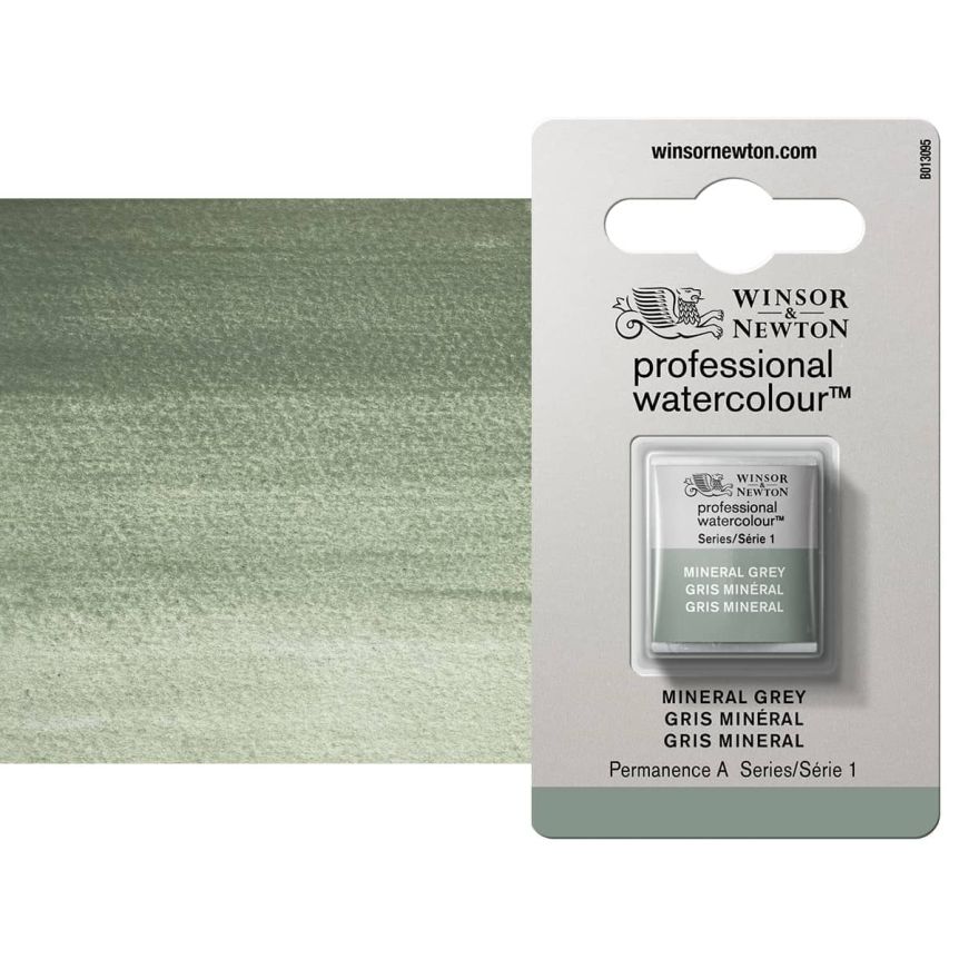 Winsor & Newton Professional Watercolor Half Pan - Mineral Grey