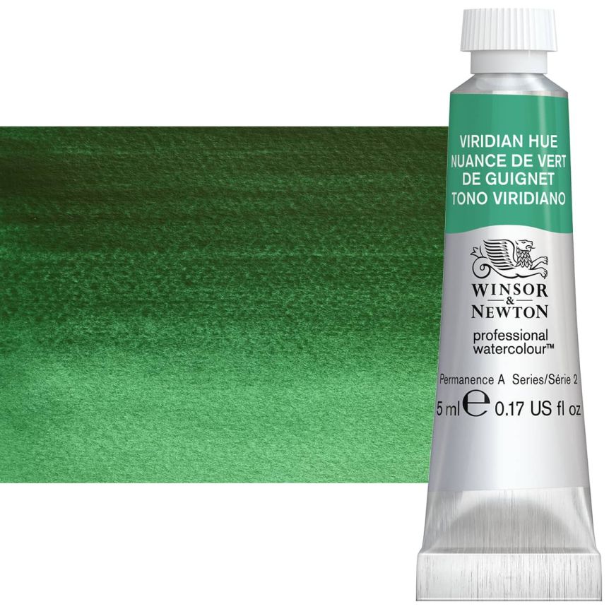 Winsor & Newton Professional Watercolor - Viridian Hue, 5ml Tube