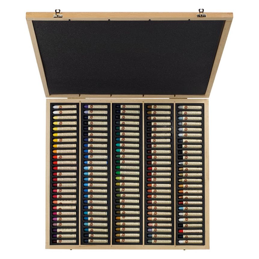 Sennelier Oil Pastels Wood Box Set Assorted Colors (Set of 120)