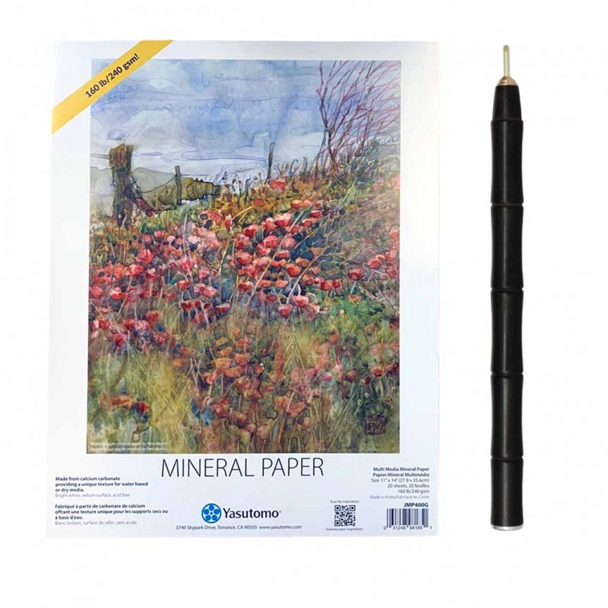 YasutomoSilverpointDrawingTool2mm1114MineralPadSet Jerry's