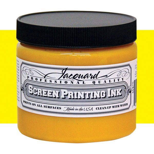 Jacquard Screen Printing Ink 16 oz Jar - Yellow