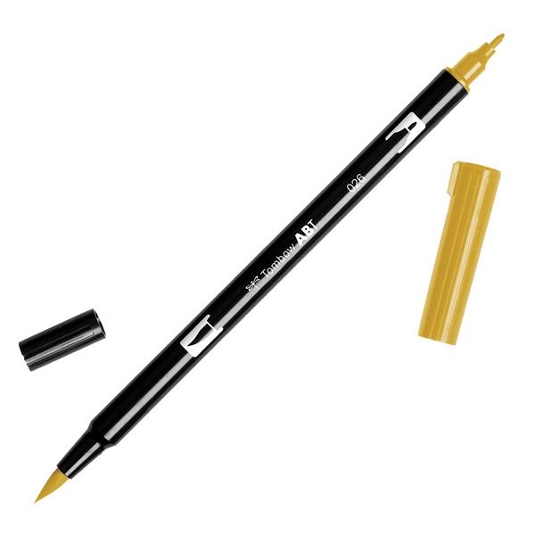 Tombow Dual Brush Pen Yellow Gold