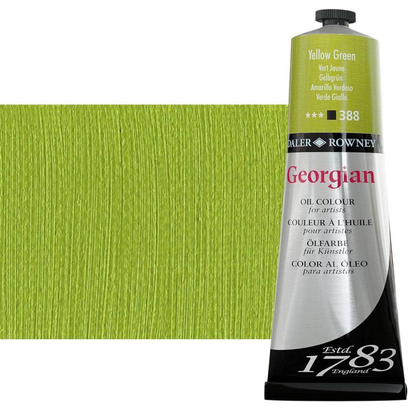 Daler-Rowney Georgian Oil Color 225ml Tube - Yellow Green