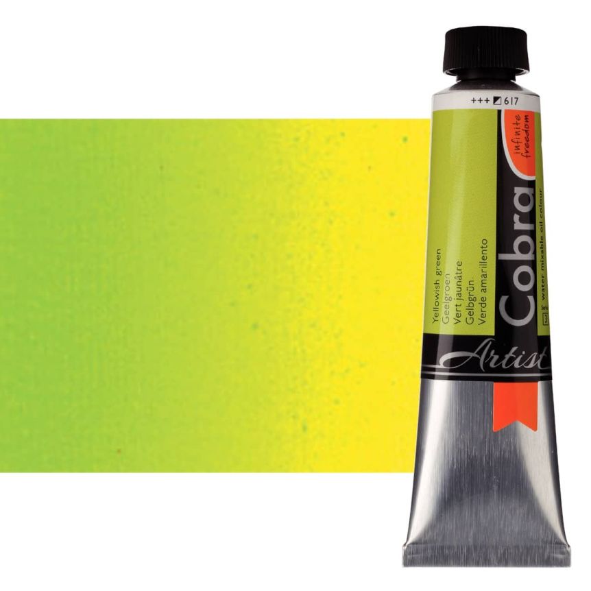 Cobra Water-Mixable Oil Color 40ml Tube - Yellowish Green