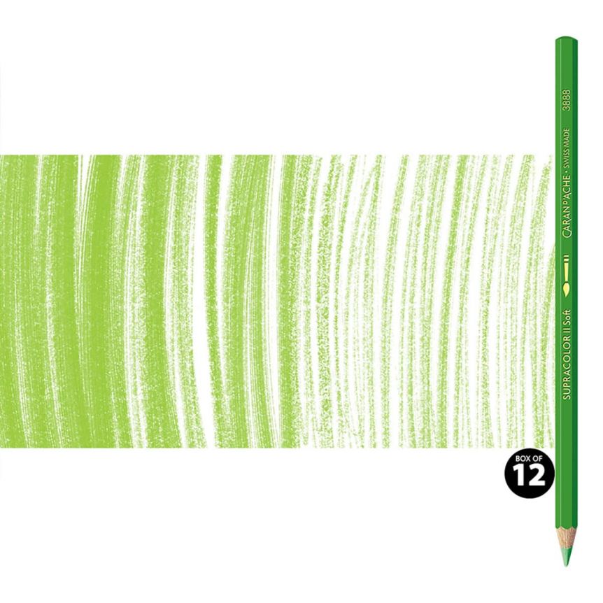 Supracolor II Watercolor Pencils Box of 12 No. 230 - Yellow Green