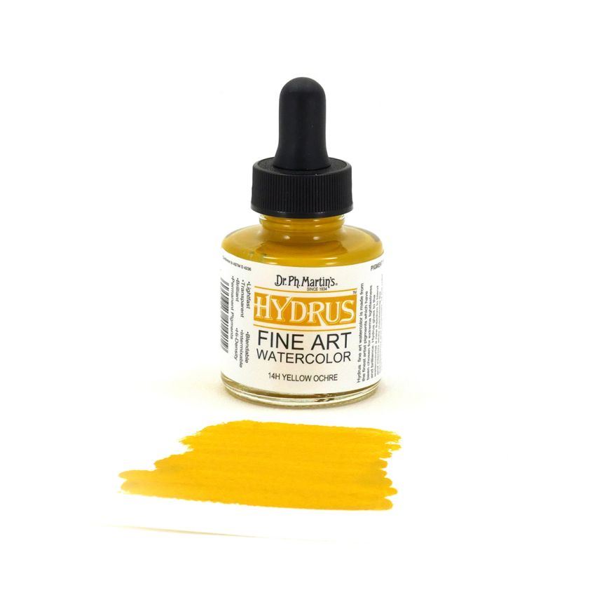 Hydrus Watercolor 1 oz Bottle - Yellow Ochre