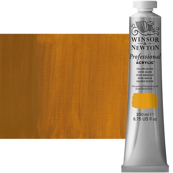 Winsor & Newton Professional Acrylic Yellow Ochre 200 ml