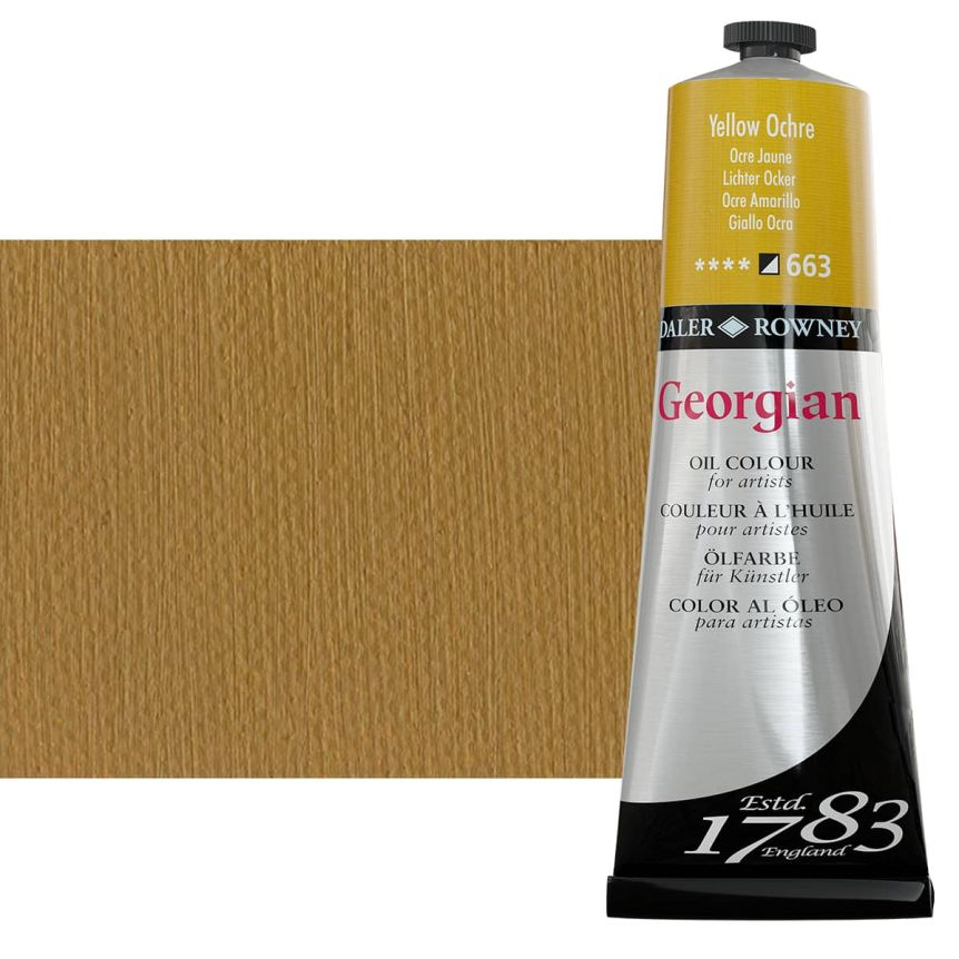 Daler-Rowney Georgian Oil Color 225ml Tube - Yellow Ochre