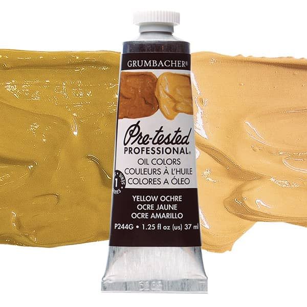 Grumbacher Pre-Tested Oil Color 37 ml Tube - Yellow Ochre