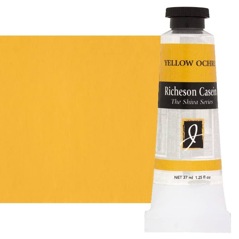 Shiva Signa-Sein Casein Color 37 ml Tube - Yellow Ochre