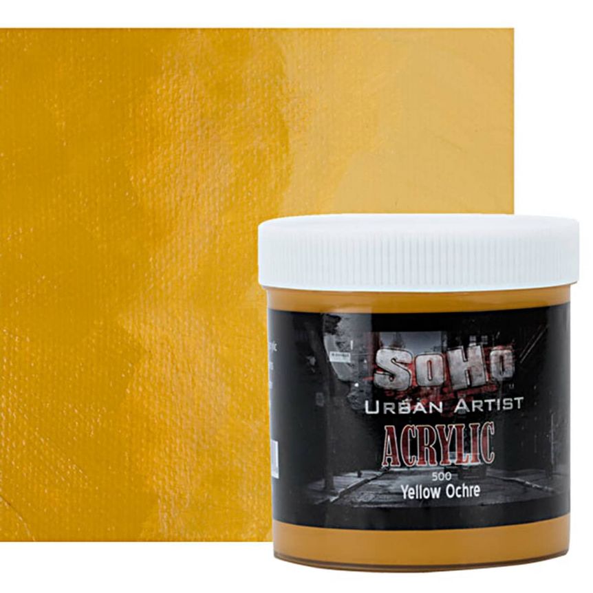 SoHo Urban Artists Heavy Body Acrylic Yellow Ochre 500ml