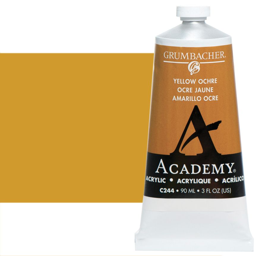 Grumbacher Academy Acrylics Yellow Ochre Hue 90 ml