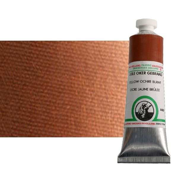 Old Holland Classic Oil Color - Yellow Ochre Burnt, 40ml Tube