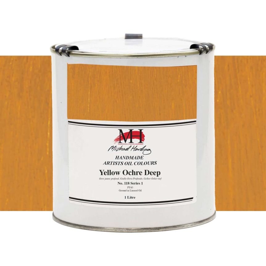 Michael Harding Oil Color - Yellow Ochre Deep, 1L Can