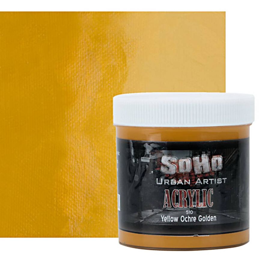 SoHo Urban Artists Heavy Body Acrylic - Yellow Ochre Golden, 500ml