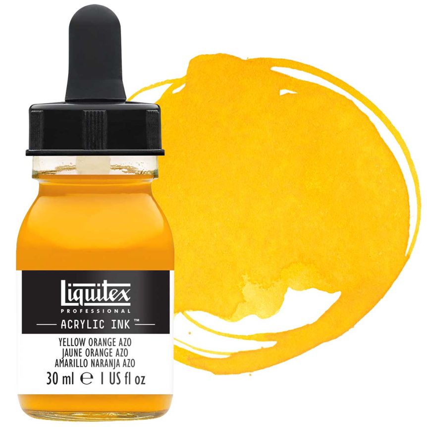 Liquitex Acrylic Ink - Yellow Orange Azo, 30ml Bottle