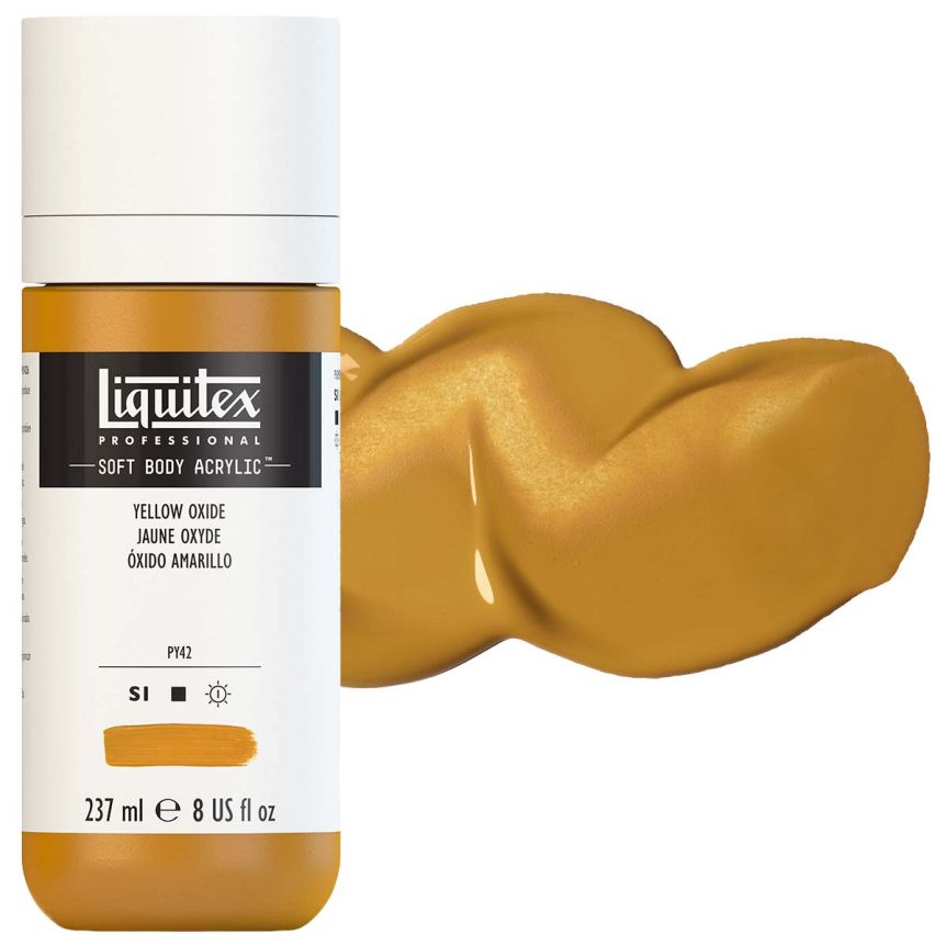 Liquitex Professional Soft Body Acrylic - Yellow Oxide, 8oz Bottle