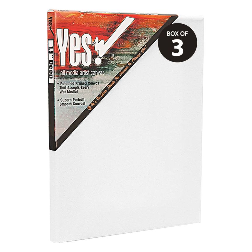 Yes! All Media Cotton Stretched Canvas 1-1/2" Deep