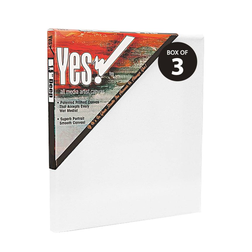 Yes! All Media Cotton Stretched Canvas 1-1/2" Deep