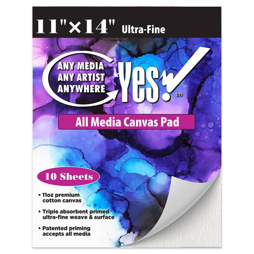 Yes! All Media Cotton Canvas Pad 11"x14", 10 Sheets