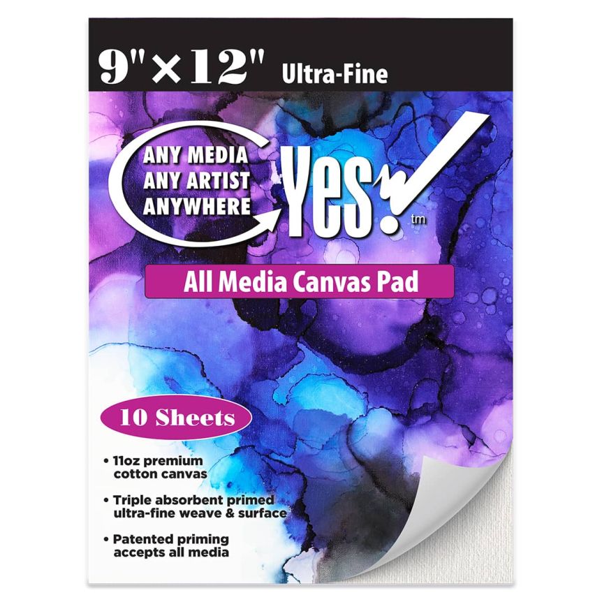 Yes! All Media Cotton Canvas Pad 9"x12", 10 Sheets