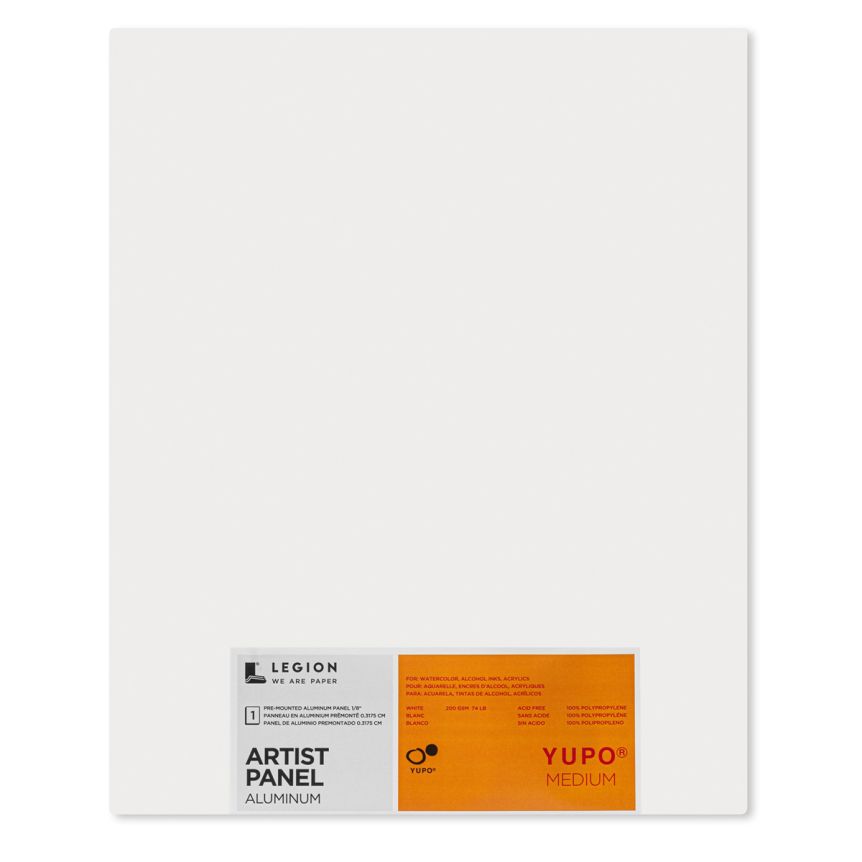 Yupo Multimedia Aluminum Artist Panel 74lb - 9" x 12" White