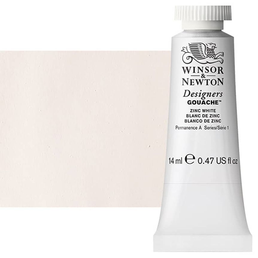 Winsor & Newton Designers Gouache 14ml Tube - Zinc White