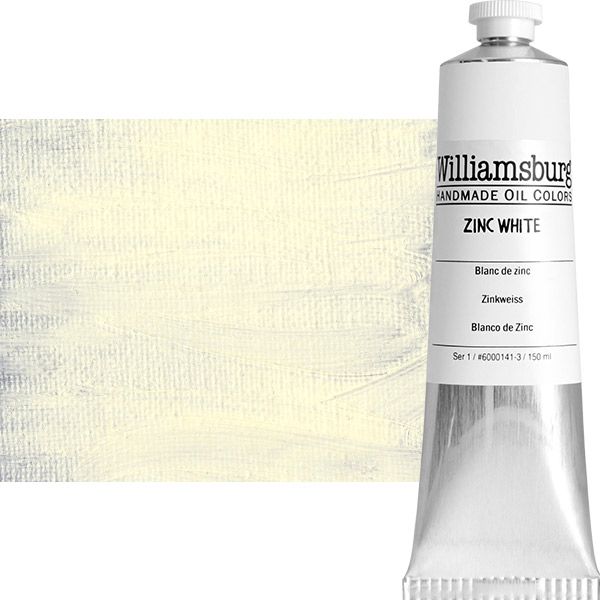 Williamsburg Oil Color, Zinc White, 150ml Tube