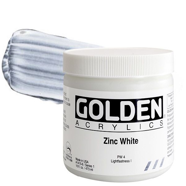 Golden Acrylics Heavy Body 16oz Titanium White