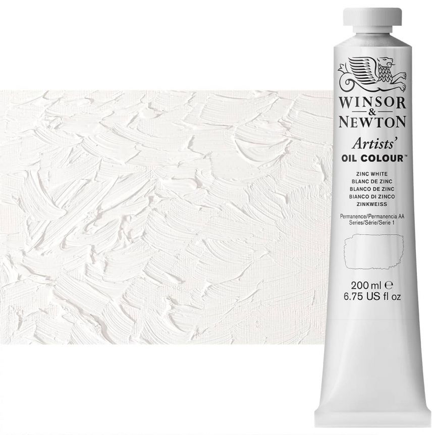 Winsor & Newton Artists' Oil - Zinc White, 200ml Tube