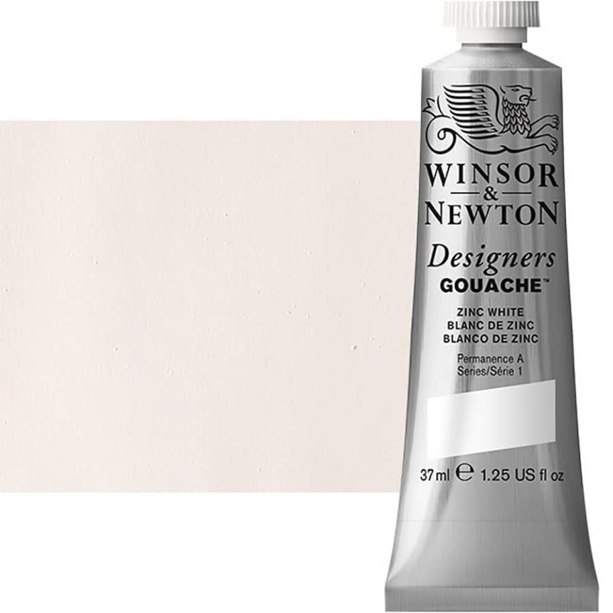 Winsor & Newton Designers Gouache 37ml Tube - Zinc White