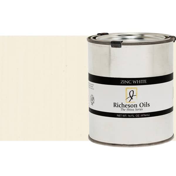 Shiva Signature Permanent Artist Oil Color 1 Pint - Zinc White