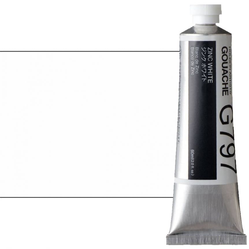 Holbein Artists' Gouache 60 ml Tube - Zinc White