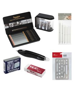 Creative Mark Cezanne Graphite Pencil Tin Set of 12 Bundle