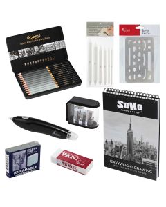 Creative Mark Cezanne Graphite Pencil Tin Set of 12 Super Bundle