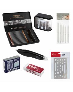 Creative Mark Cezanne Graphite Pencil Tin Set of 12 Bundle