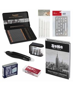 Creative Mark Cezanne Graphite Pencil Tin Set of 12 Super Bundle
