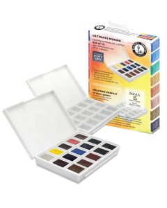 Daniel Smith Watercolor Half Pan Set, 15 Ultimate Mixing Colors