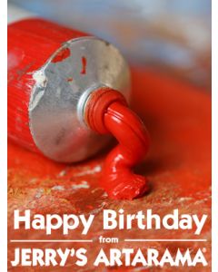 Birthday Art e-Gift Card - Red Paint eGift Card