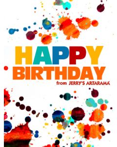 Happy Birthday e-Gift Card - Splatter eGift Card