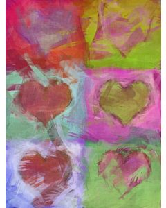 Valentine&#39;s Day Art eGift Card - Abstract Hearts 1 - electronic gift card eGift Card