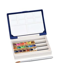 Holbein Artists' Watercolor Set of 18, Half Pans
