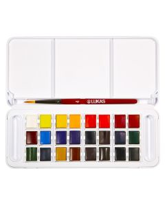 Watercolor Paints Half Pan Set of 24