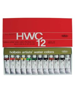 Holbein Artists' Watercolor Set of 12, 15ml Colors